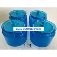 🔥🔥SHOP CLEARANCE STOCKS OFFER 🔥🔥 : Tupperware Blue Counterpart 1.2L (Tupperware Indonesia) - 1pc