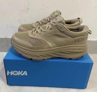 HOKA ONE ONE Bondi L 麂皮棕色戶外跑鞋 男女同款