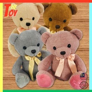 The Toy Teddy Bear Soft Toy Stuffed Toy With Ribbon PP Cotton  (36cm x 25cm x 25cm)