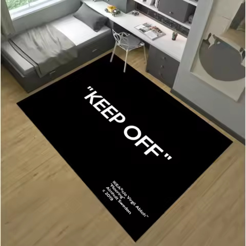 Keep Off Rug,Black Rug,Popular Rug Modern Rug,Home Decor,Area Rug,Aesthetic Rug,Rugs for Living Room