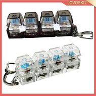 [Lovoski2] Keyboard Fidget Clicker Toy Keychain Decompression Button Finger Clicker Toy