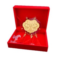 寶麗金珠寶-白沙屯媽祖廟建廟160週年紀念金牌-加贈鈦晶手珠