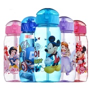 （High-end cups） DisneyCup Children 39;sWater Cup Straw Cup Drinking Cup StudentWater Bottle MIkeyMouse 450ML