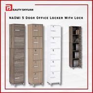 NAOMI 5 Door Locker Cabinet Locker File Cabinet Office Cabinet Almari Buku Rak Buku Kabinet Buku Rak Fail Pejabat 书橱 橱柜