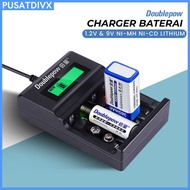 SANJI DOUBLEPOW SUPER CHARGER BATTERY LCD AA AAA 1.2V 9V NI-MH NI-CD LITHIUM
