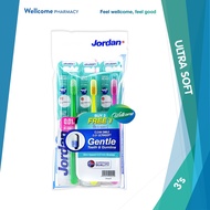 Jordan Adult Clean Smile Ultra Soft Toothbrush - 3's (Buy 2 FREE 1)