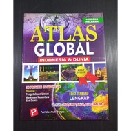 Atlas of Indonesia and the Great World 24 x 31 cm Atlas 34 Propinsi + Index Pages for Elementary - H