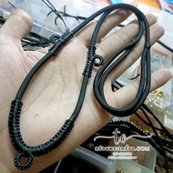 Necklace Of Amulets To Hang 3 4 Mm Umbrella Rope Braided The Ring Wax Can Be 19-30 Inches.