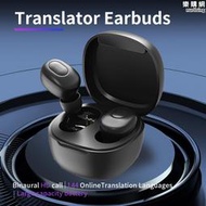 b21智能語音耳機翻譯器雙耳多國語言翻譯耳機同聲互譯翻譯機