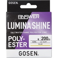 GOSEN Answer Lumina Shine Polyester Fishing Line 200m