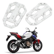 seashorehouse Wide Fat Foot Pegs 2PCS Motorcycle Widen Footrest Pedals Aluminium Alloy Replacement f