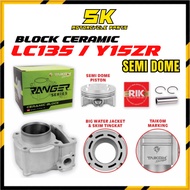 TAIKOM RACING BLOCK CERAMIC LC135 Y15ZR Y15 LC SPEC 60MM 62MM 63MM COMPLETE BLOK SEMI DOME