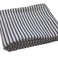 Selimut Lurik/Hitam Putih/SALUR Gajah Parwitex 110x180 cm(Selimut Rumah Sakit)BAHAN KATUN TEBAL SELI