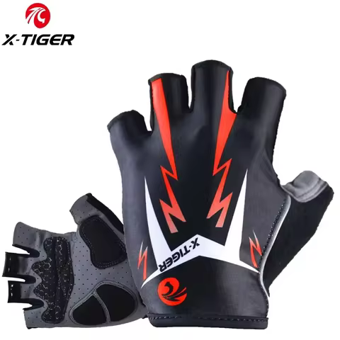 X-TIGER Sports Cycling Gloves Half Finger Men Women MTB Bike Gloves Running Fitness Gym Riding Motor