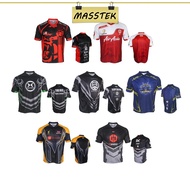 MASSTEK Jersi Gaming Player T-shirt Short Sleeve Game Team Uniform Jersey Team Saiyan Esport GAM