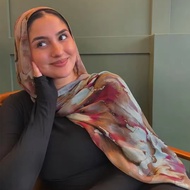 Tudung Fashion Printed Cotton Shawl Murah Simple Voile Scarf Muslim Hijab Long Wide 180cmx90cm