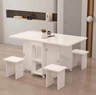 RaySure - 可移動可伸縮家用折疊餐桌簡易小戶型多功能桌椅組合飯桌