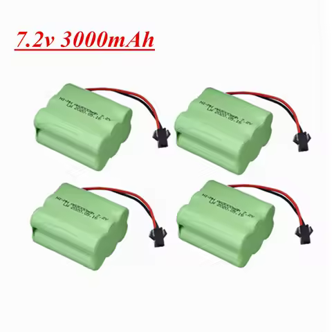 7.2v 3000mah NIMH Battery For RC toys Car Tanks Trains Robot Boat Gun Ni-MH AA 2800mAh 7.2 v Recharg