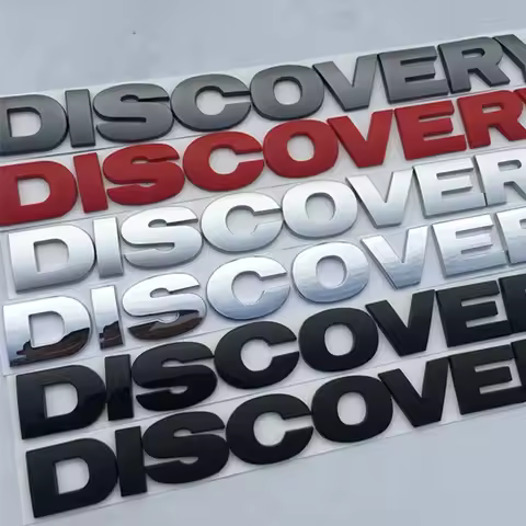 For Land Rover DISCOVERY Hood Rear Trunk Logo Sticker Round Font Letter Emblem Badge Car Styling Acc