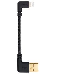 Zeskit USB to Lightning Cable MFi Certified (Short 10cm inch Braided) L Shape Right Angle, Compatibl