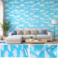 ACC DECOR =[ Hight Quality ] Wall Paper STICKER CLOUDS 45 cm x 7 m - KITE CLOUDS TOSCA