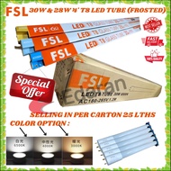FSL T8 LED GLASS TUBE 30W - 6500K , 4000K AND 28W -  3000K