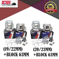 YAMAHA SRL115 FI HEAD 4 VALVE (19 / 22MM , 20 / 23MM)+BLOCK 63MM-LEO