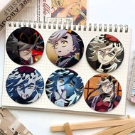 Cute D-douma Badges Badges Cartoon Round Brooches On Backpack Jacket Acrylic Button Pins Collection 