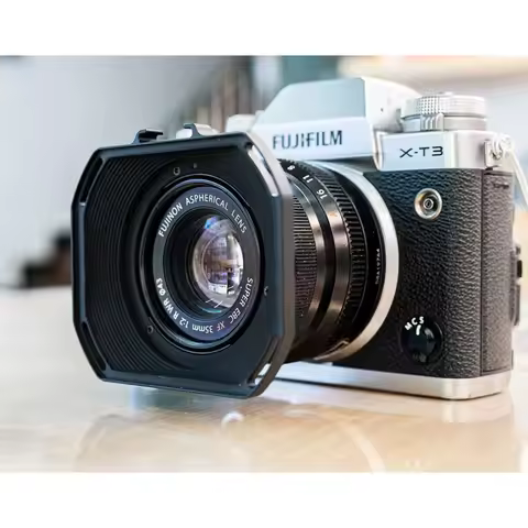 CNC Aluminum Alloy Camera Lens Hood 35mm 23mm Sun Shade For Fujifilm Fuji XF 35mm F2 R WR 43mm Filte