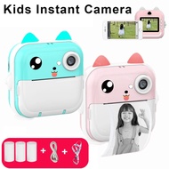 【】 Instant Print Photo Kids Camera Mini Thermal Printer Video Digital Children Camera For Photography Educational Toys