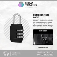 QQ 3 Digit Combination Travel Padlock Zinc Alloy Password Small Portable Luggage Bag Lock Kunci Trav