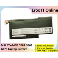 MSI BTY-M6K GF63 GS63VR 7RF 7RG GF75VR GF63-8RC 8RD 9SC GF75-3RD 8SC M6K Laptop Battery