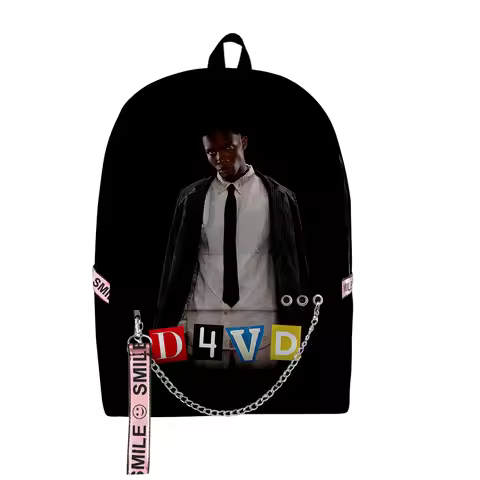 Cartoon Novelty Youthful School Bags Unisex Funny Singer D4vd Travel Bags 3D Print Oxford Waterproof
