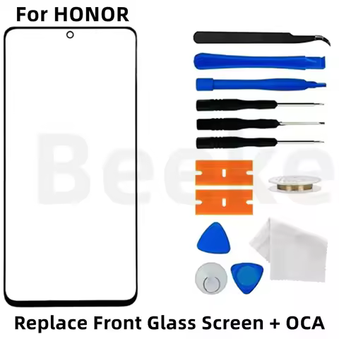 Front Glass Screen + OCA Film For Honor Magic 3 4 5 6 7 8 Pro Lite VS V2 V3 V5 Outer LCD Display Tou
