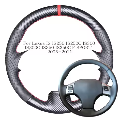Carbon Fiber Leather Car Steering Wheel Cover For Lexus IS IS250 IS250C IS300 IS300C IS350 IS350C F 