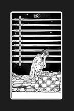 Nine of Swords - Tarot Card Notebook (Dark Ed.): A5 Ruled Lined Journal Diary Sketchbook Notebook - 