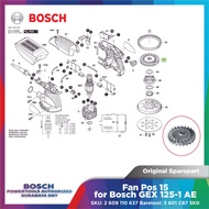 Original Spare Part Bosch Fan Post 15 for Bosch GEX 125-1 AE Barettaol 3 601 C87 5K0 SKU 2 609 110 6