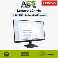 Lenovo L24-4e | 68C2KAC1MY | 23.8" FHD IPS display, Anti-glare 16:9 | 100Hz refresh rate | Tilt Stan