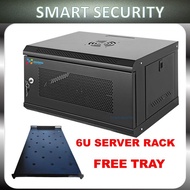 UNVISION SERVER RACK 6U (40cm x 30cm x 53cm) Wall Mount Server Rack SERVER BOX (FREE TRAY)(FOR CCTV 