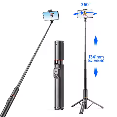 C21 Selfie Stick Tripod 52.8inch Wireless Bluetooth Aluminum Alloy Bracket for Smartphones iPhone An