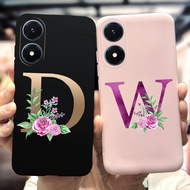 VIVO Y02S Case Silicone TPU Cartoon Cover Letters Alphabet Soft Phone Case VIVO Y02S Y 02s VivoY02s 