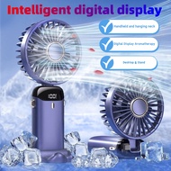 Portable Mini Fan USB Rechargeable Foldable Mini Fan Adjustable Handheld Fan with Battery Display