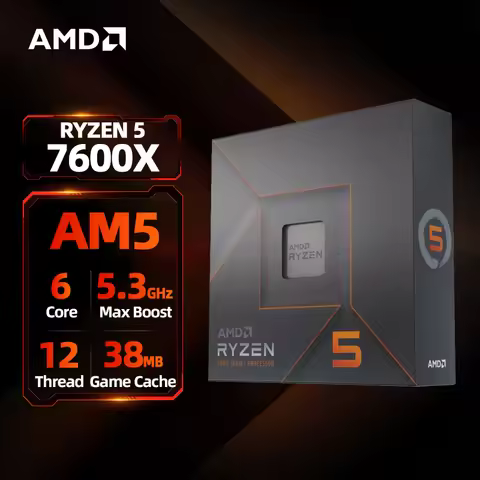 AMD RYZEN 5 7600X Box Version Brand New CPU Gaming Processor AMD R5 7600 6-Core 12-Thread 5nm 38M So