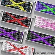 74 Keys Objection To Nullification Keycaps Cherry Profile Side Light Transmission Keycap For RGB Key