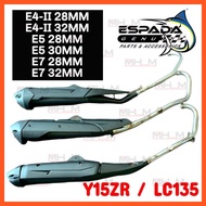 ESPADA RACING EXHAUST E4 II E5 E6 E7 LC135 4S V2-V7 Y15 EX PIPE RACING 28MM 30MM 32MM 35MM