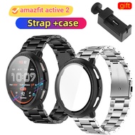 for Amazfit Active 2 strap stainless steel strap for Amazfit Active2 strap Sports wristband for Amaz