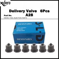 6Pcs Pressure Valve Delivery Valve A28 131110-4720 for Nissan Safari TD42 TD42T / Nissan Atlas FD33T