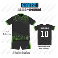 ( FREE NAMA NOMOR PUNGGUNG ) JERSEY FUTSAL ANAK/ BAJU BOLA ANAK