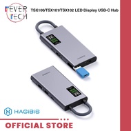 Hagibis Docking Station 9in1 LED Display Type-C PC USB Hub Fast Data Transfer General Use for Laptop