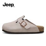 Jeep | รองเท้าคล็อกหนังสัตว์พื้นหนา